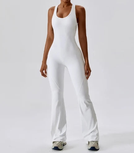 Dance exercise fitness suit, hip lifting and abdominal tightening, micro flared one-piece yoga suit
