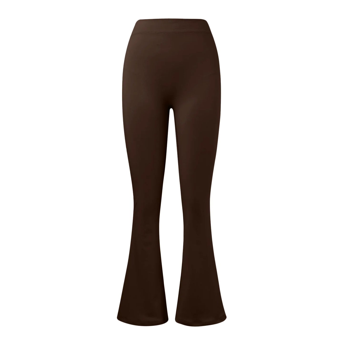 Fashion Micro Horn Leggings Women V-back Waist Sports Pants High Waist Push Up Butt Gym Pants Solid Slim Casual Leggings
